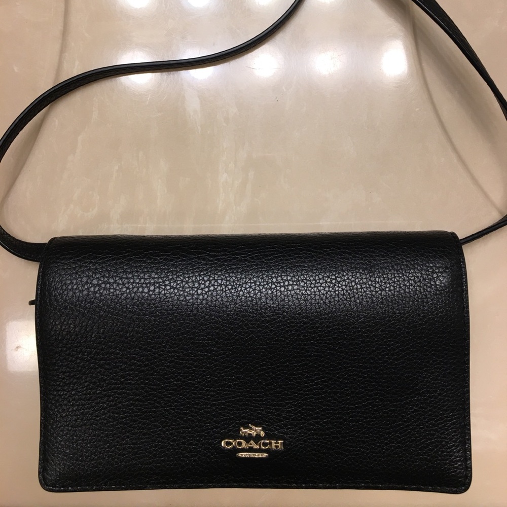Coach leather crossbody purse